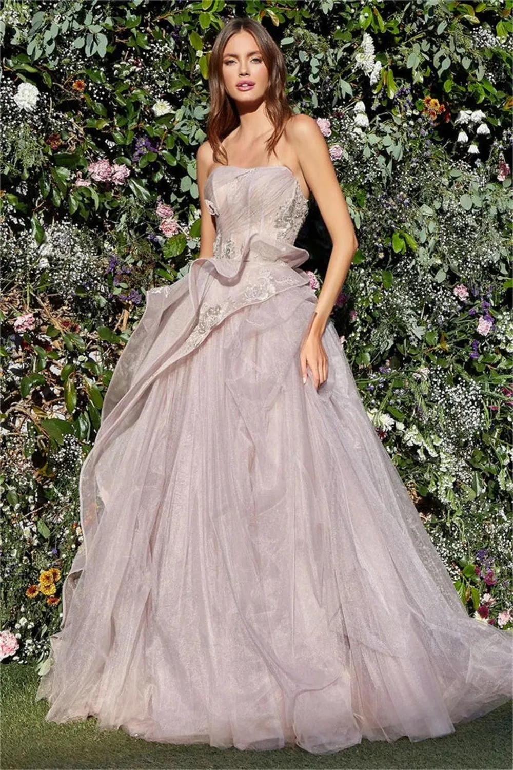 3D Butterfly Tulle Women's Prom Dress
