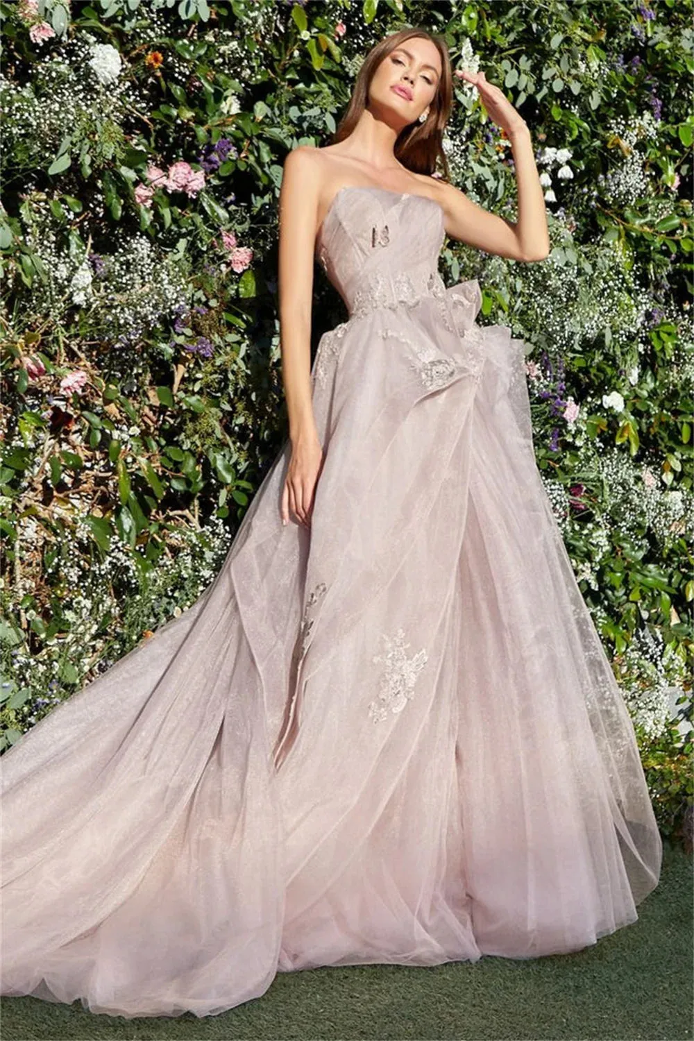 3D Butterfly Tulle Women's Prom Dress