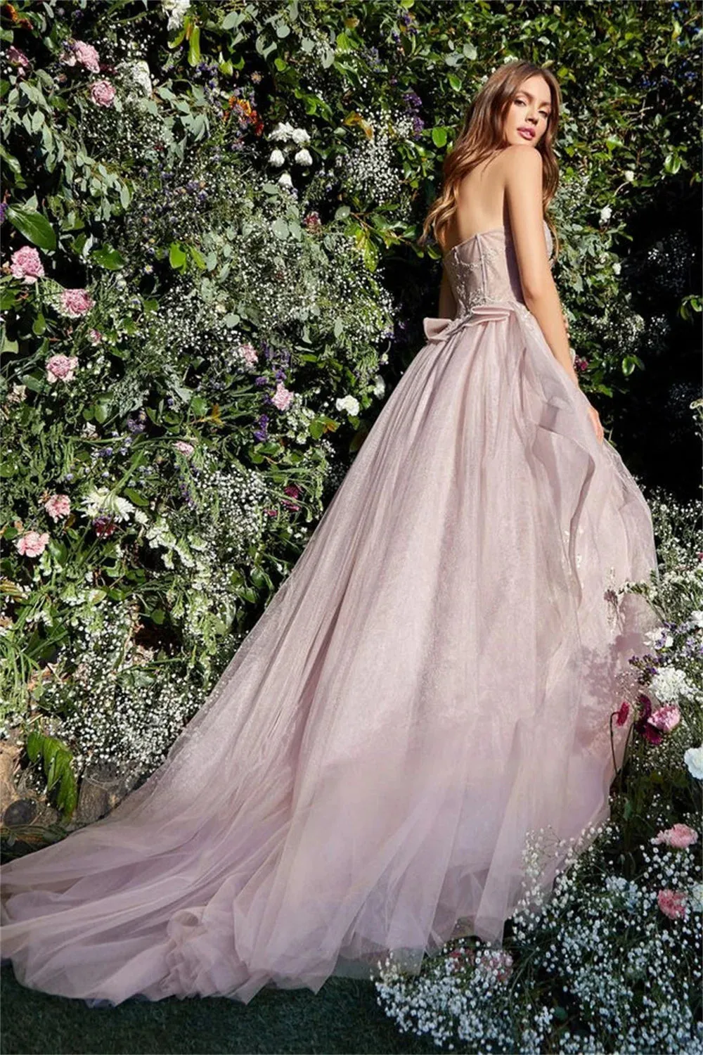 3D Butterfly Tulle Women's Prom Dress