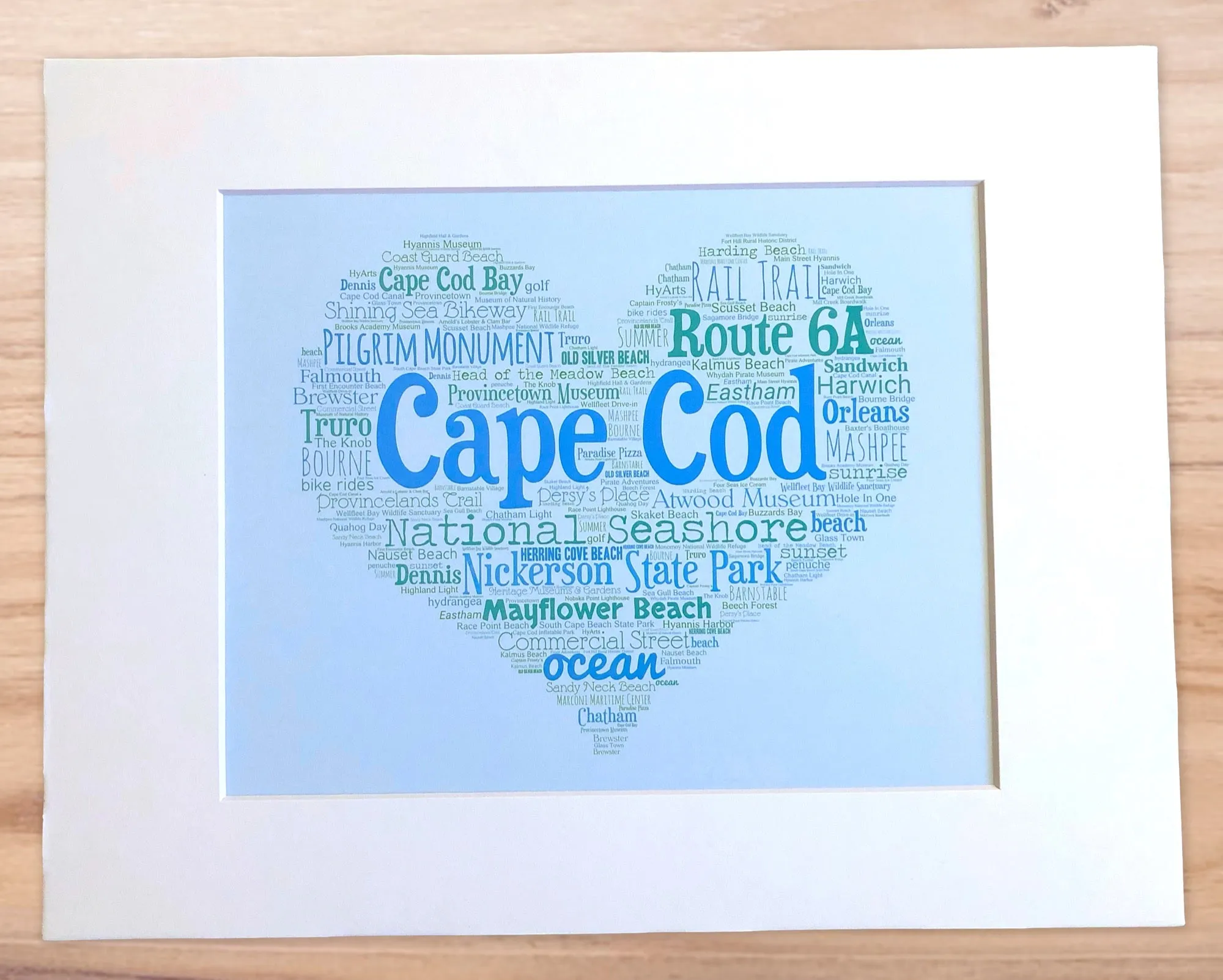 A Day in Cape Cod, MA - Matted 11x14" Art Print