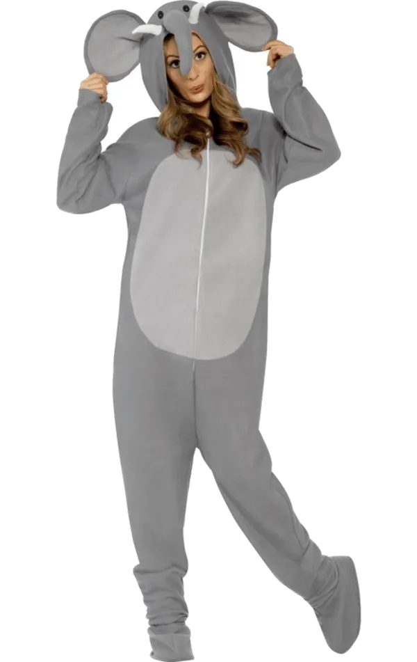 Adult Elephant Animal Onesie Costume