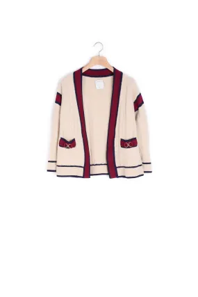 Cardigan maille torsadée