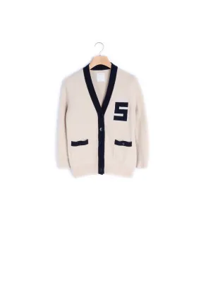 Cardigan à poches plaquées