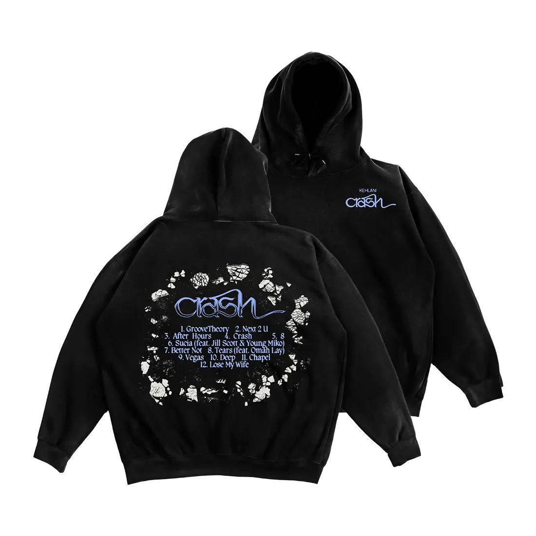 Crash Hoodie with choice of music