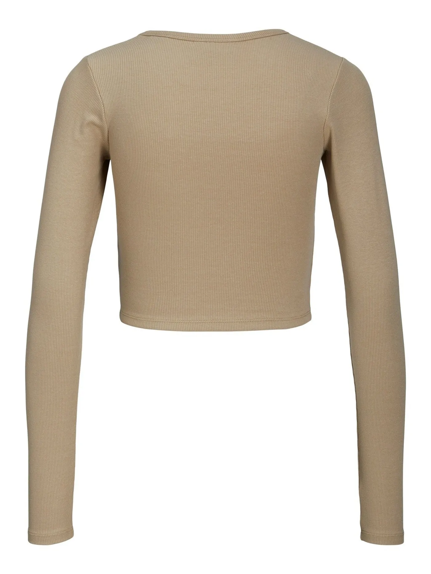 Feline Rib Crop Long Sleeve T-Shirt