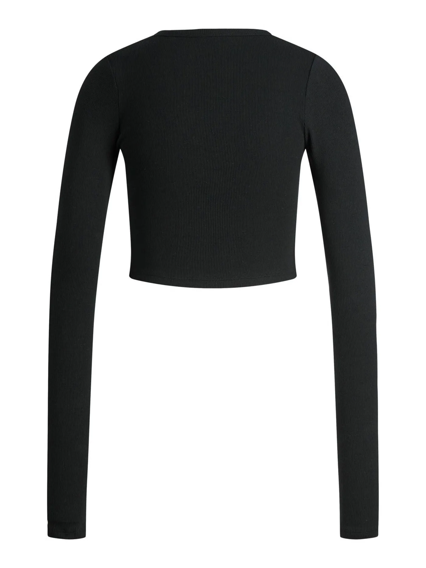 Feline Rib Crop Long Sleeve T-Shirt