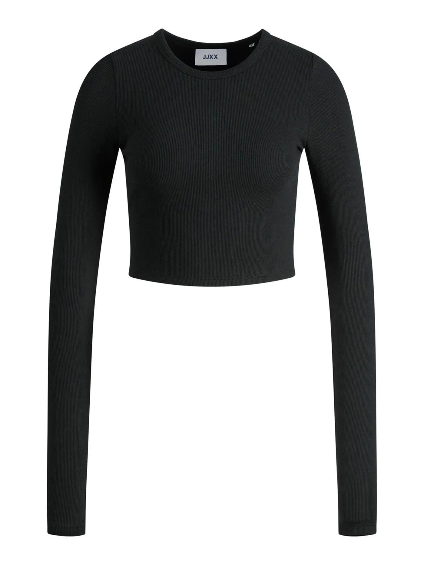 Feline Rib Crop Long Sleeve T-Shirt