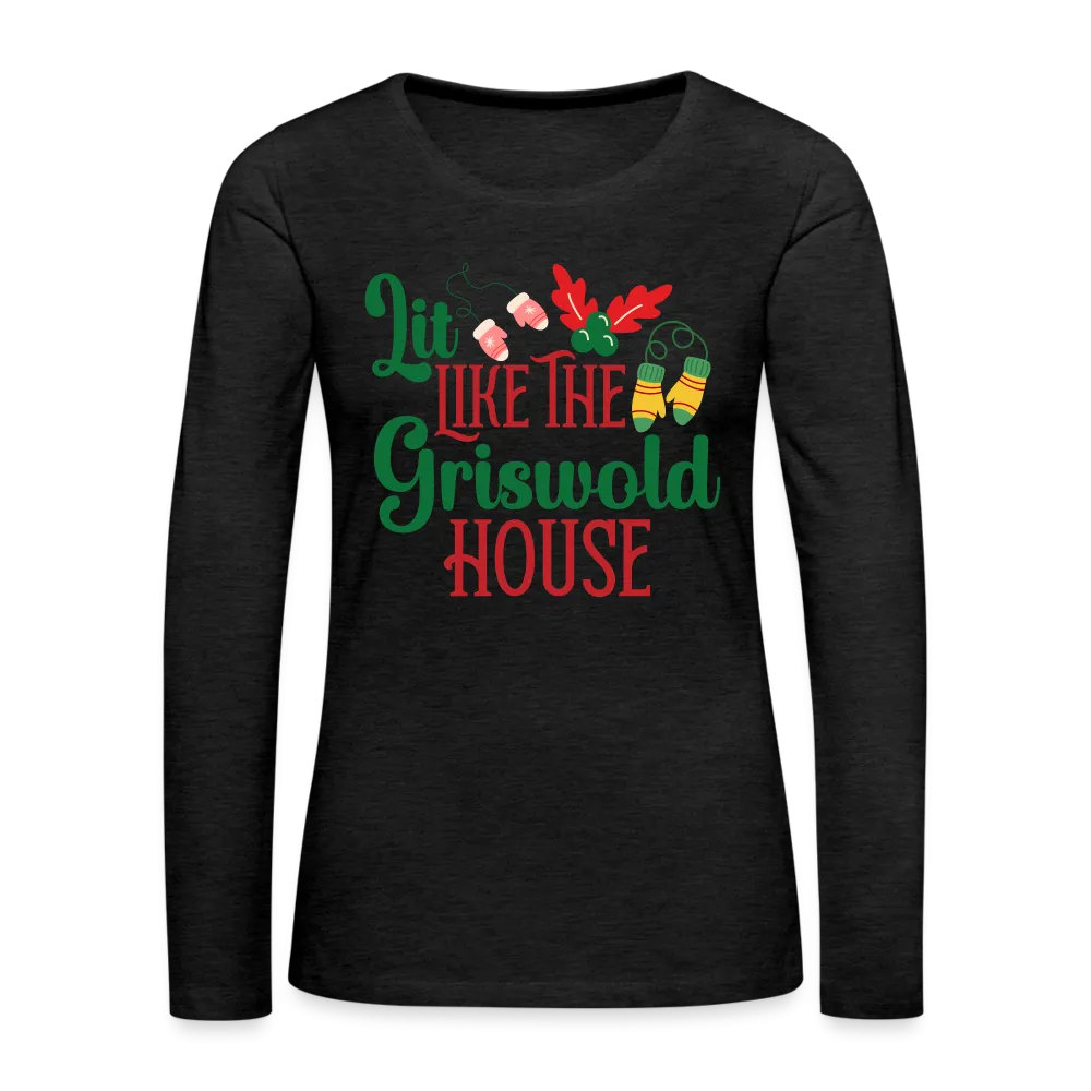 Lit Like The Griswold House Women's Premium Long Sleeve T-Shirt