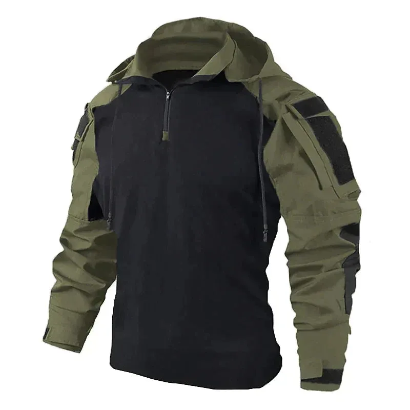 Men's Tactical Quarter-Zip Jumper with Functional Design | Perfect for Autumn/Winter Activities