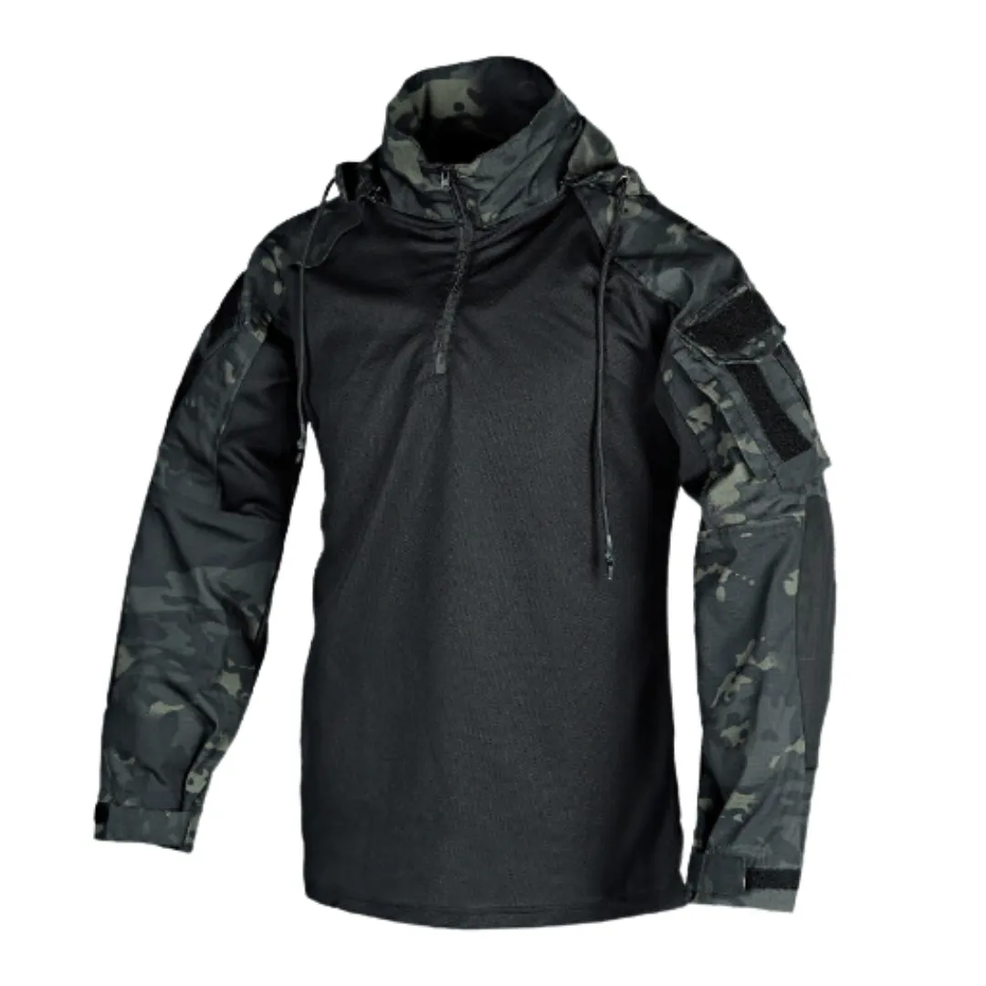 Men's Tactical Quarter-Zip Jumper with Functional Design | Perfect for Autumn/Winter Activities