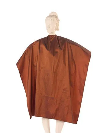 Multi-Purpose Salon Cape in Black Iridescent Silkara Fabric
