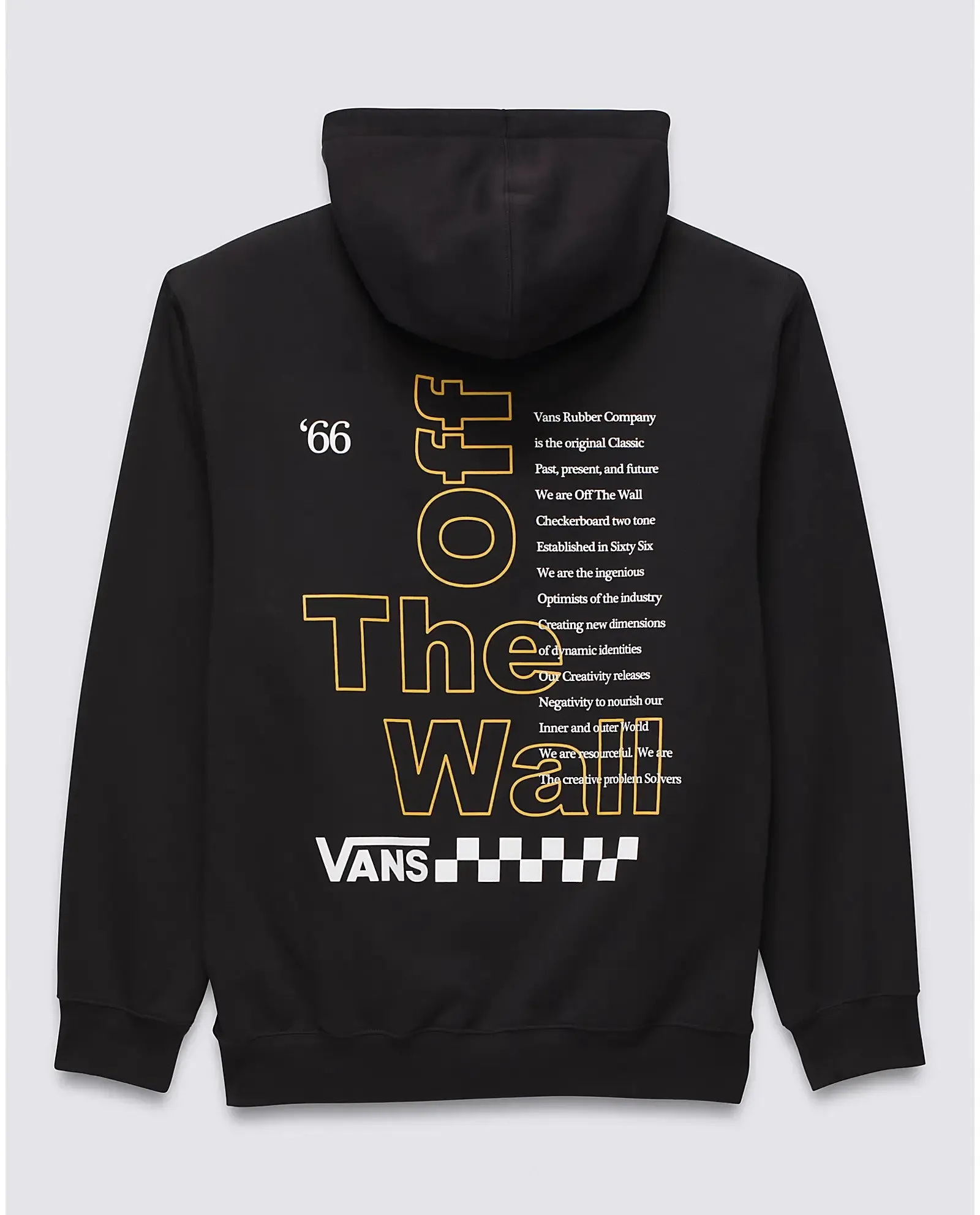 Posted Loose Hoodie in Black