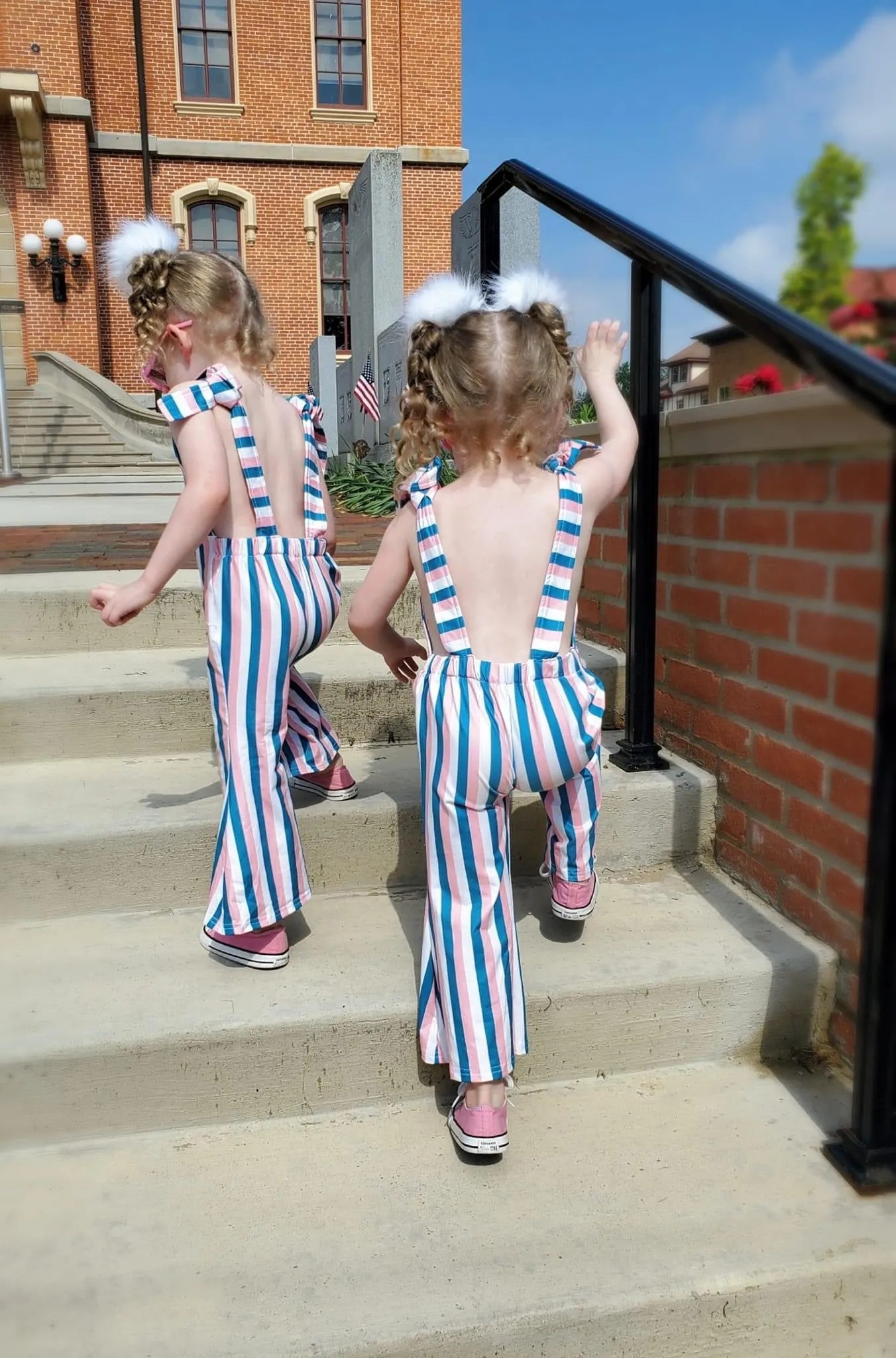 Retro Stripe Jumpsuit