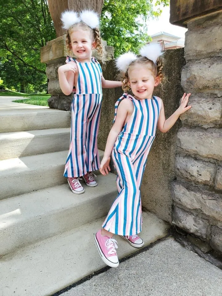 Retro Stripe Jumpsuit