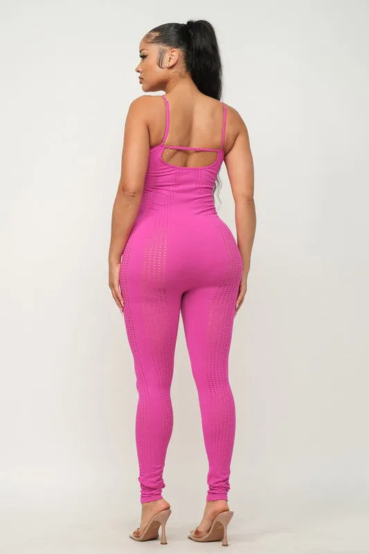 Seamless Cut Out Jumpsuit