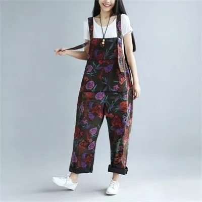 Women  Vaqueros Basic Denim Pants Wide Leg Rompers