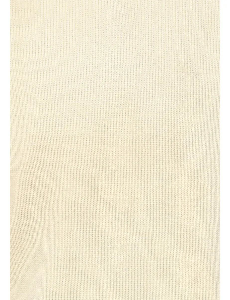 Wool Pale Yellow Jumper - M